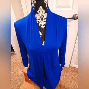 Royal blue v-neck tunic